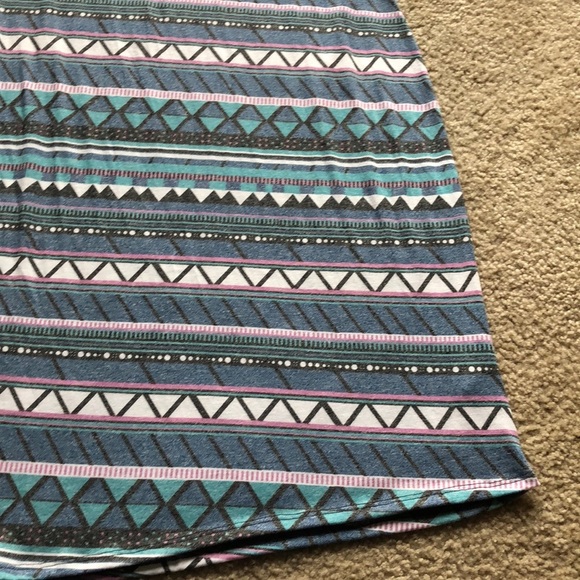 Lularoe Geometric Striped Julia Dress - Picture 7 of 8